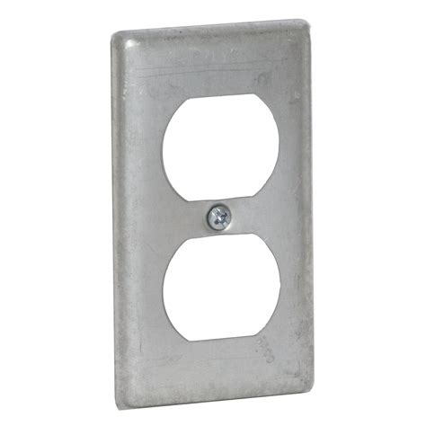 handy box metal cover duplex receptical data sheet|metal box covers.